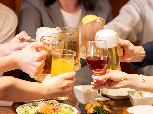 豊富なお酒・ドリンク